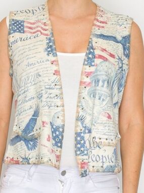 NWT Origami patriatic vest